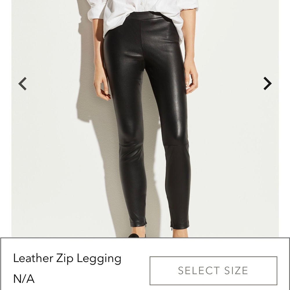 Vince. Leather pants